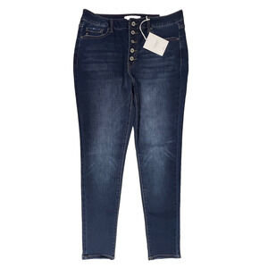 Kancan High Rise Curvy Super Skinny Jeans 15/31 Button Fly